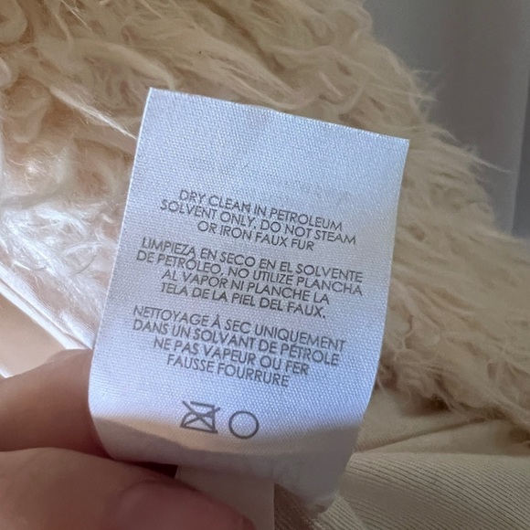 Cabi furry jacket cream color size Medium - Picture 9 of 14